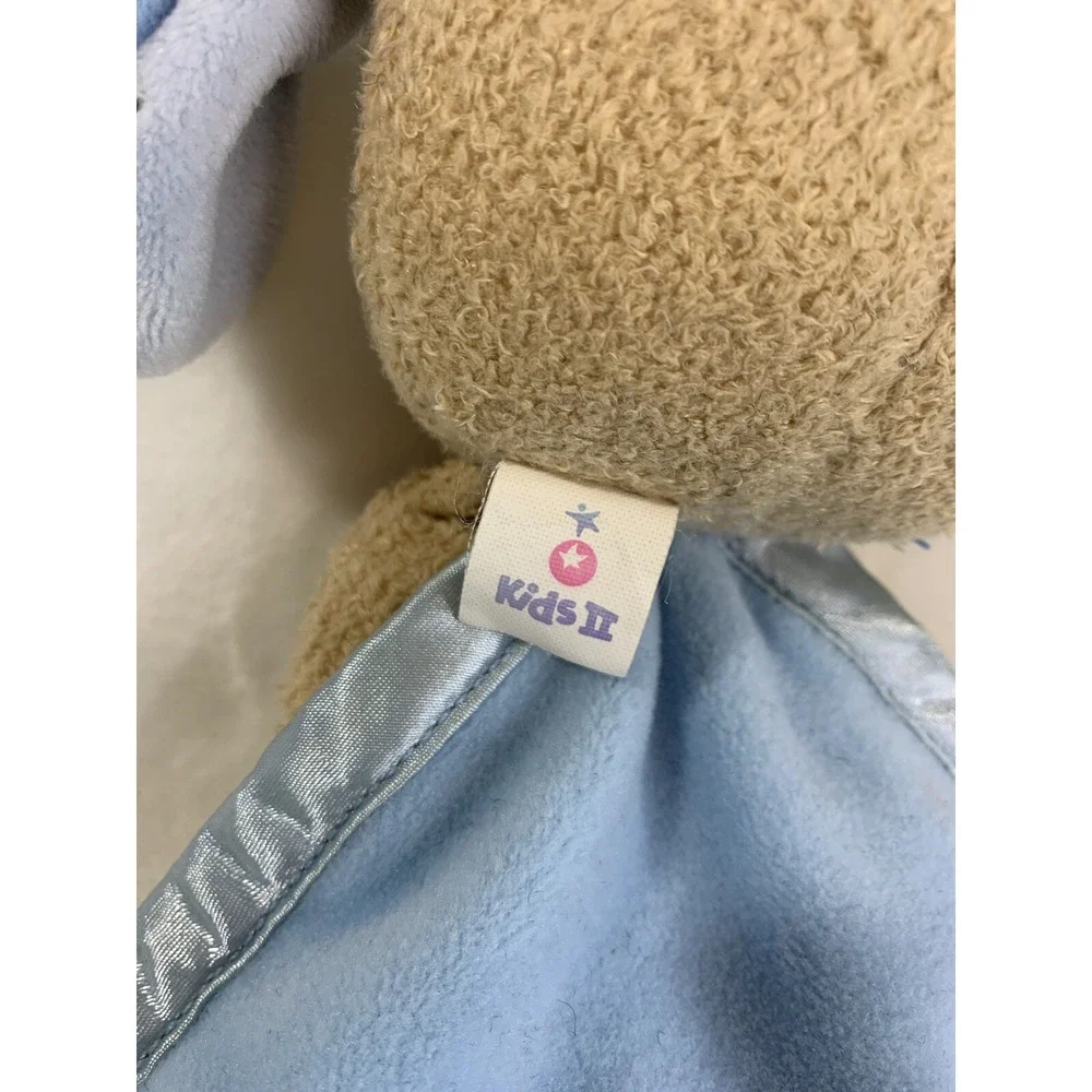 Kids II Baby Dog Puppy Plush Lovey Security Blanket Bedtime Prayer Praying Satin